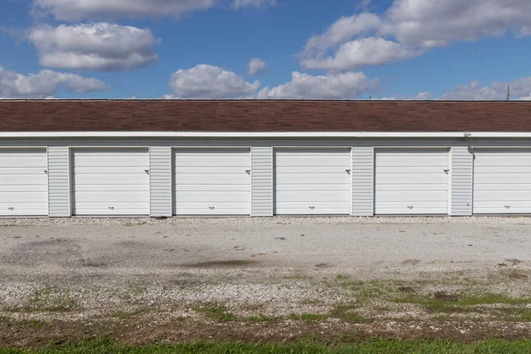 Self Storage Mini Storage Garage Units — Stock Photo, Image