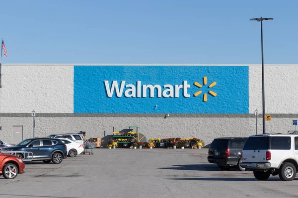 Frankfort Vers Octobre 2021 Walmart Retail Location Walmart Présenté Son — Photo