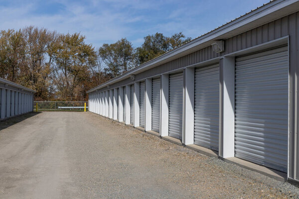 Self storage and mini storage garage units.
