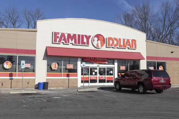 Indianapolis Sekitar Desember 2020 Toko Varietas Dolar Keluarga Dolar Keluarga — Stok Foto