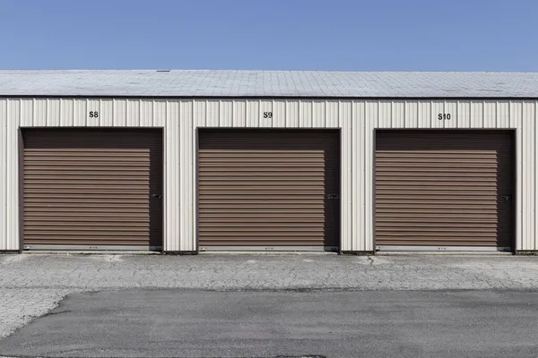 Selfstorage Und Mini Storage Garagen — Stockfoto