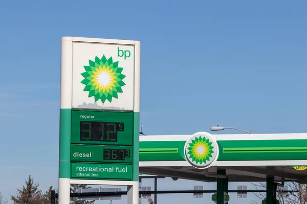 Dayton Vers Novembre 2021 Retail Gas Station British Petroleum Est — Photo