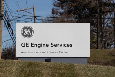 Cincinnati - Aralık 2021: GE Motor Hizmetleri Fabrikası. General Electric havacılığa odaklanmak için üç şirkete ayrılacak..