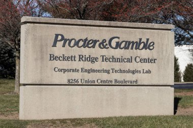 West Chester - Aralık 2021: Procter & Gamble Beckett Ridge Teknik Merkezi, P & G araştırma ve geliştirme merkezi.