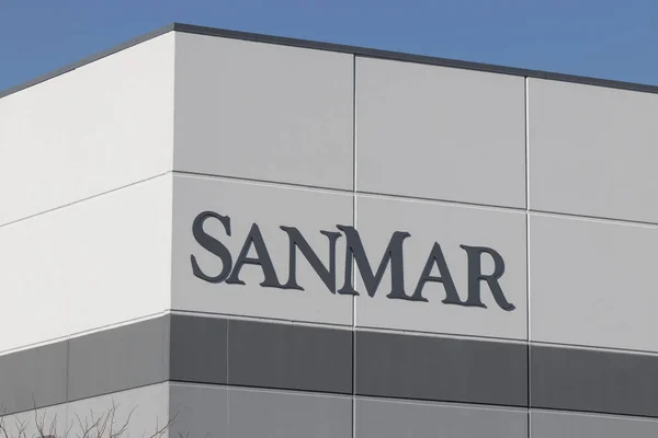 West Chester Circa December 2021 Sanmar Corporation Warehouse Sanmar Distributor — Stock Photo, Image
