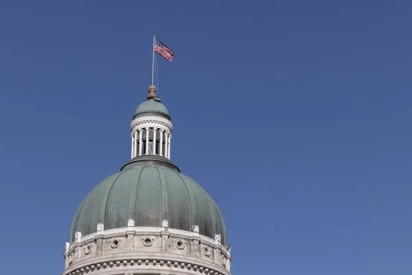 Indianápolis Circa Febrero 2022 Indiana State House Capitol Dome Compensan — Foto de Stock