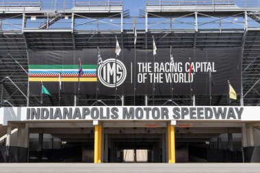 Indianapolis - Circa March 2022: Indianapolis Motor Yarış Pisti 2. Indy 500 ve Brickyard 400 'e ev sahipliği yapan IMS, Dünya Yarış Başkenti..