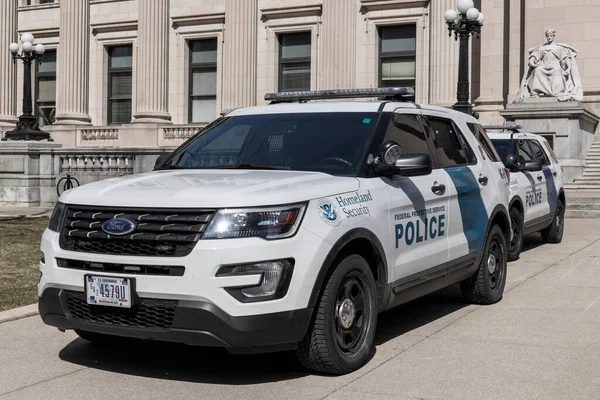 Indianapolis Sekitar Maret 2022 Kendaraan Polisi Federal Protektif Service Dinas — Stok Foto