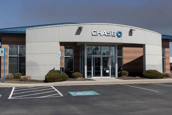 Brownsburg Circa Marzo 2022 Chase Bank Retail Location Chase Negocio —  Fotos de Stock
