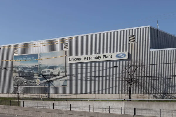 Chicago Circa Marzo 2022 Ford Motor Corporation Chicago Assembly Plant — Foto de Stock