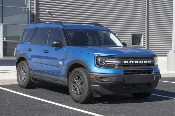 Kokomo Sekitar April 2022 Digunakan Ford Bronco Display Dealer Dengan — Stok Foto