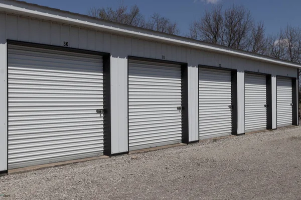 Self Storage Mini Storage Garage Units — Stock Photo, Image