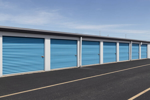 Self storage and mini storage garage units.
