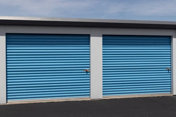 Self Storage Mini Storage Garage Units — Stock Photo, Image