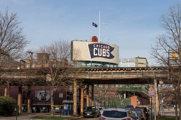 Chicago Circa April 2022 Chicago Cubs Center Field Marquee Northwest — Stock Photo, Image