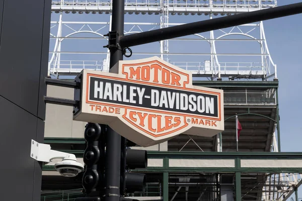 Chicago Circa Abril 2022 Tienda Harley Davidson Barrio Wrigleyville Clásico —  Fotos de Stock
