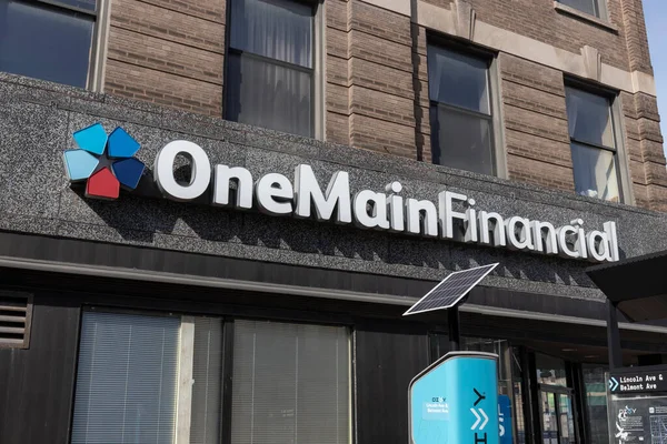 Σικάγο Περίπου Απρίλιος 2022 Onemain Financial Bank Υποκατάστημα Onemain Financial — Φωτογραφία Αρχείου