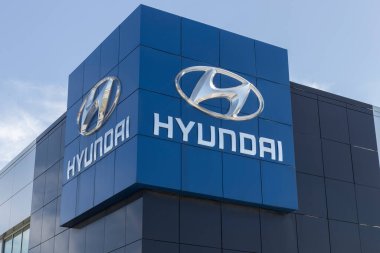 Noblesville - Mayıs 2022: Hyundai Motor Şirketi. Hyundai Güney Kore ve Montgomery, Alabama 'da araç üretiyor..