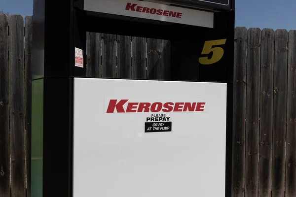 Kendallville Circa May 2022 Kerosene Pump Gas Station Kerosene Used — стокове фото