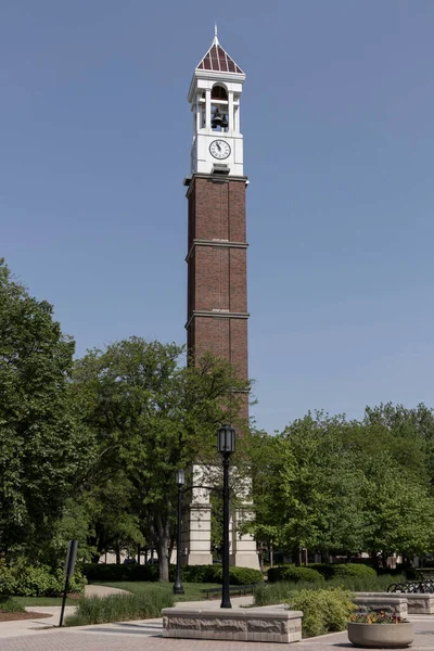West Lafayette Sekitar Mei 2022 Purdue Bell Tower Menara Bell — Stok Foto