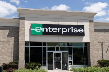 Cincinnati - Mayıs 2022: Enterprise Araba Kiralama Konumu. Enterprise Rent-A-Car ABD 'deki en büyük kiralık araba şirketidir..
