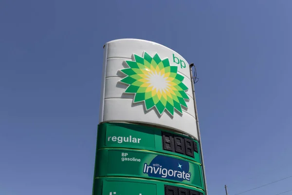 Libanon Circa Juni 2022 Retail Gas Station British Petroleum Een — Stockfoto