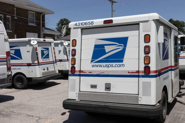レバノン 2022年6月 Usps郵便局郵便トラック 郵便局は郵便配達を担当する — ストック写真