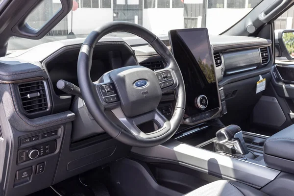 Tipton Około Lipca 2022 Ford 150 Wyświetlacz Lightning Infotainment Ford — Zdjęcie stockowe