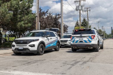 Chicago - Circa July 2022: Chicago Police Department vehicles. CPD is the second-largest municipal police department in the United States.