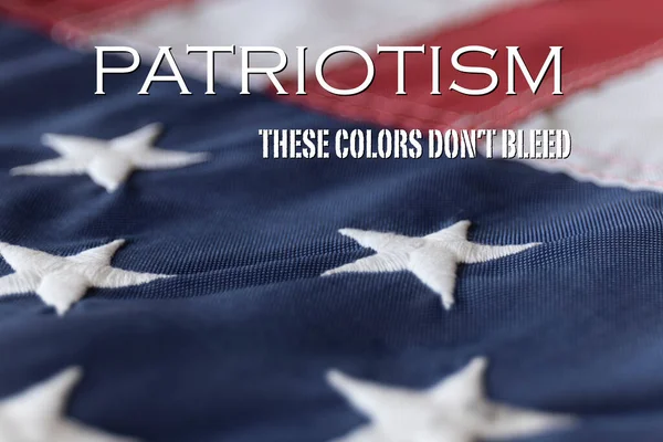 Patriotism Colors Don Bleed Framed American Flag — Stok Foto