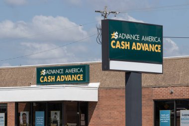 Peru - Circa August 2022: Advance America consumer location. Advance America is a payday loan company.
