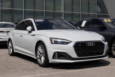 Indianapolis - Circa August 2022: Used Audi A5 display at a dealership. With supply issues, Audi is relying on preowned car sales to meet demand.