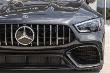 Indianapolis - Circa August 2022: Used Mercedes AMG GT 63 S. With supply issues, Mercedes is relying on preowned car sales to meet demand.