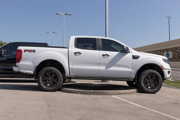 Indianapolis - Circa August 2022: Used Ford Ranger display at a dealership. With supply issues, Ford is relying on preowned car sales to meet demand.