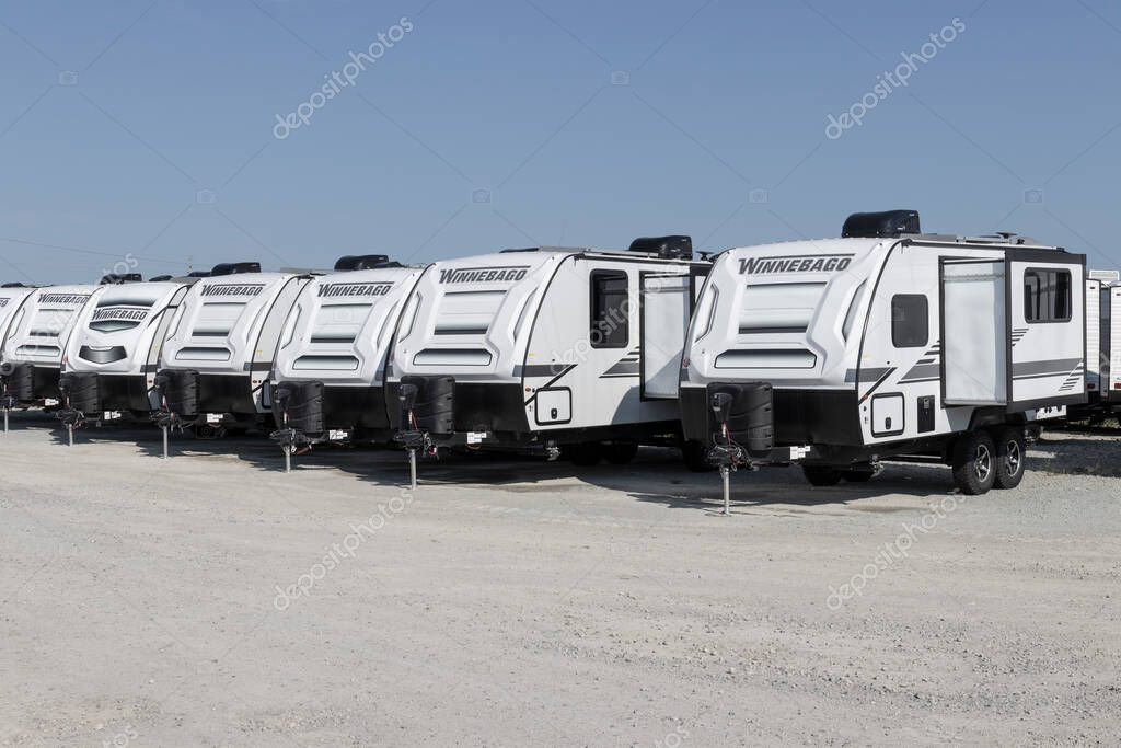 Bunker Hill Circa August 2022 Winnebago Minnie Winnie travel trailer