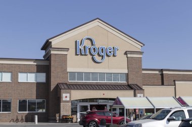 Avon - Ekim 2022: Kroger Süpermarket. Kroger, ABD 'deki en büyük market zincirlerinden biridir..