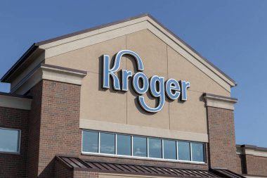 Avon - Ekim 2022: Kroger Süpermarket. Kroger, ABD 'deki en büyük market zincirlerinden biridir..