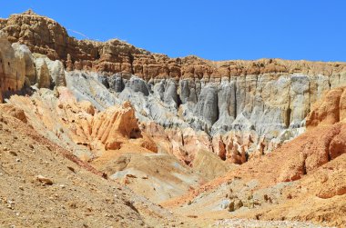 Tibet.Rocks ve mağara garuda Vadisi