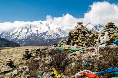 Himalaya Dağları nın görünümü. Tibet