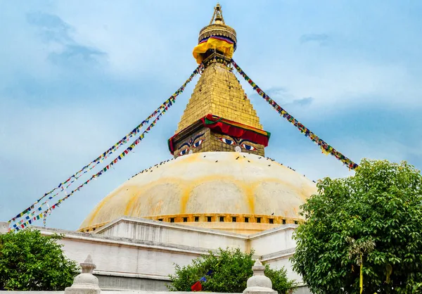 카트만두에서 boudhanath stupa입니다. 네팔어 — 스톡 사진