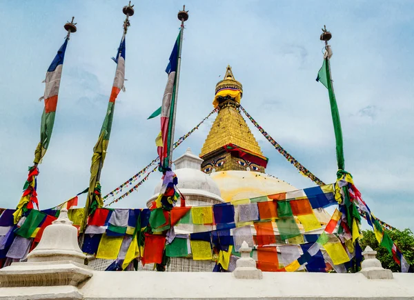 Boudhanath stupa Kathmandu. Nepal — Stok fotoğraf