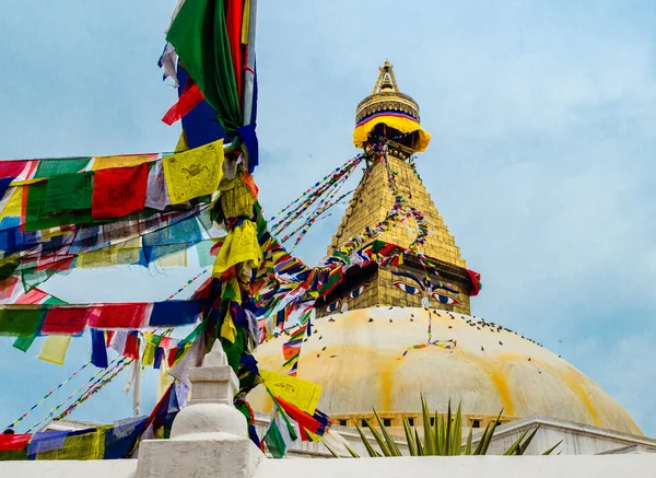 카트만두에서 boudhanath stupa입니다. 네팔어 — 스톡 사진