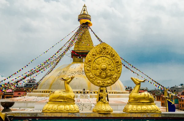 Boudhanath stupa Kathmandu. Nepal — Stok fotoğraf