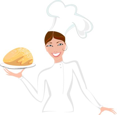 Bayan baker ile beyaz ekmek