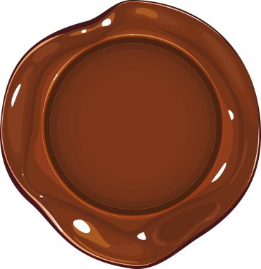 kahverengi mum mühür