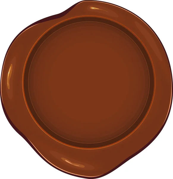 Sceau de cire brun — Image vectorielle