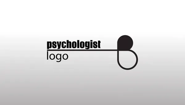 Логотип Психолога Современная Простая Векторная Иллюстрация Вебсайта Мобильного Приложения — стоковый вектор