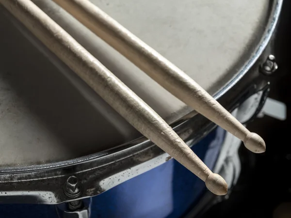 Drumsticks snare drum — Stock fotografie