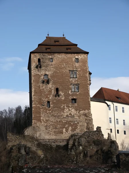 Kale ve chateau becov nad teplou — Stok fotoğraf