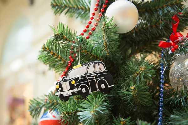 Britský styl vánoční strom — Stock fotografie